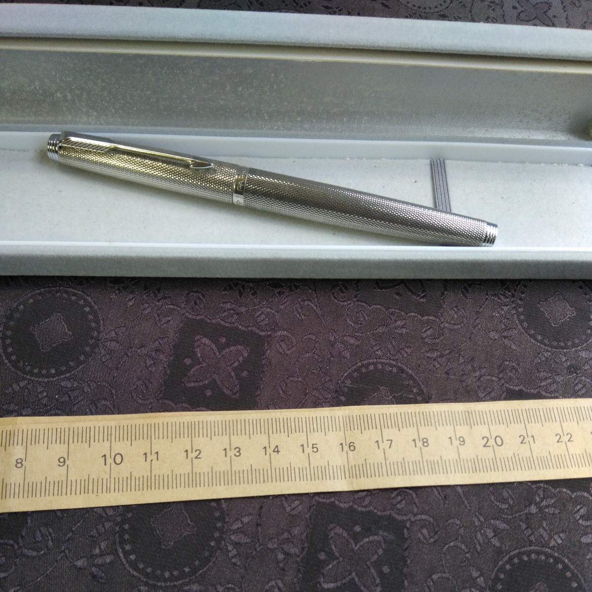 パーカー銀フホールマークフランス製ペン先K14万年筆