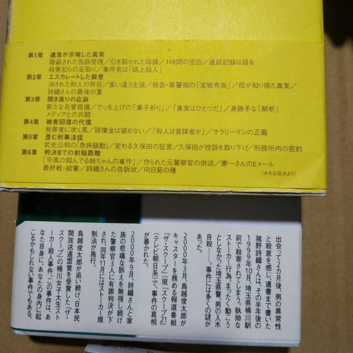 桶川ストーカー3冊 桶川ストーカー殺人事件遺言/清水潔 桶川女子大生ストーカー殺人事件/鳥越俊太郎 虚誕/鳥越俊太郎   