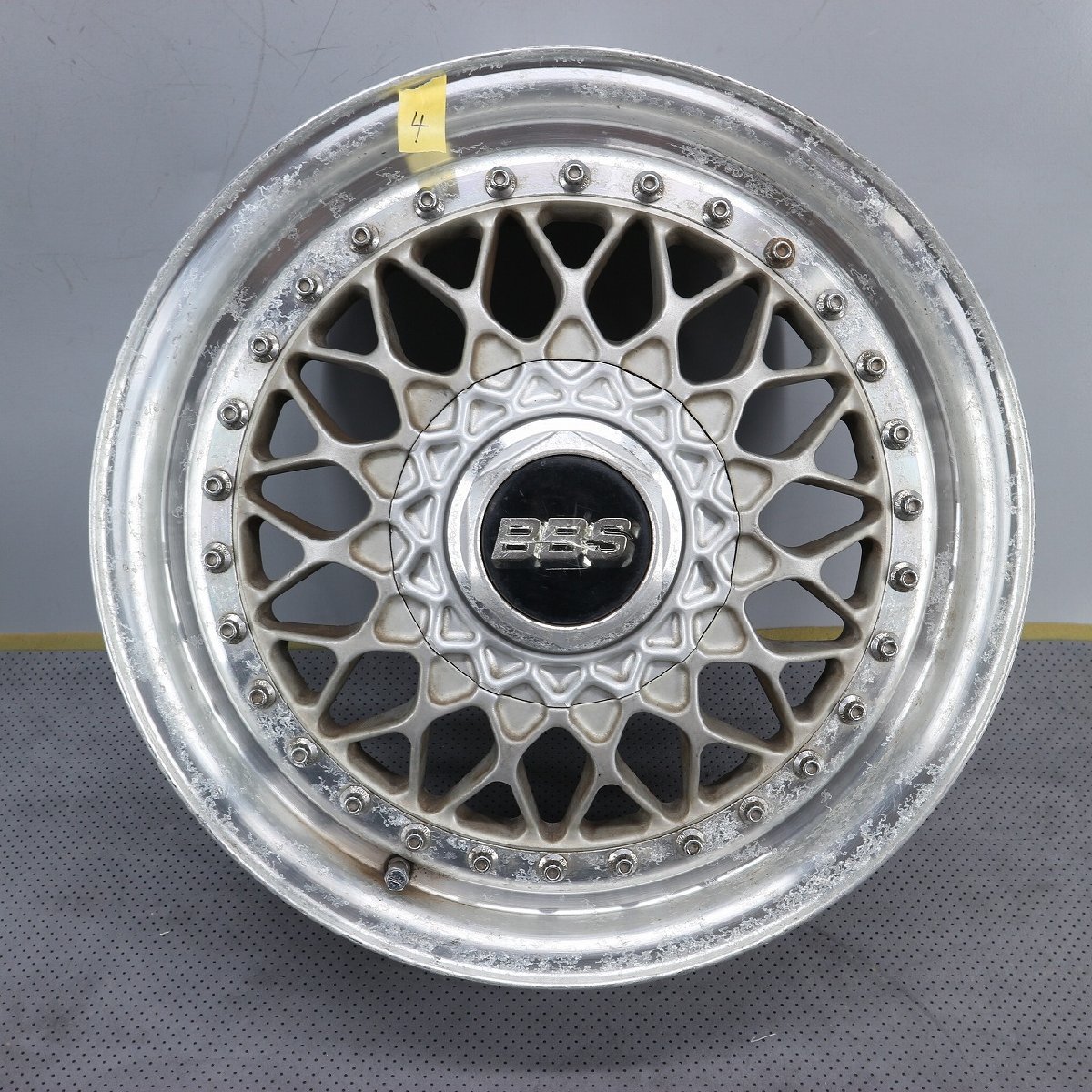 BBS RS189 15インチ 6J ＋38 PCD100 ハブ径約56mm 4本 アルミホイール 　231120SD0028_画像7