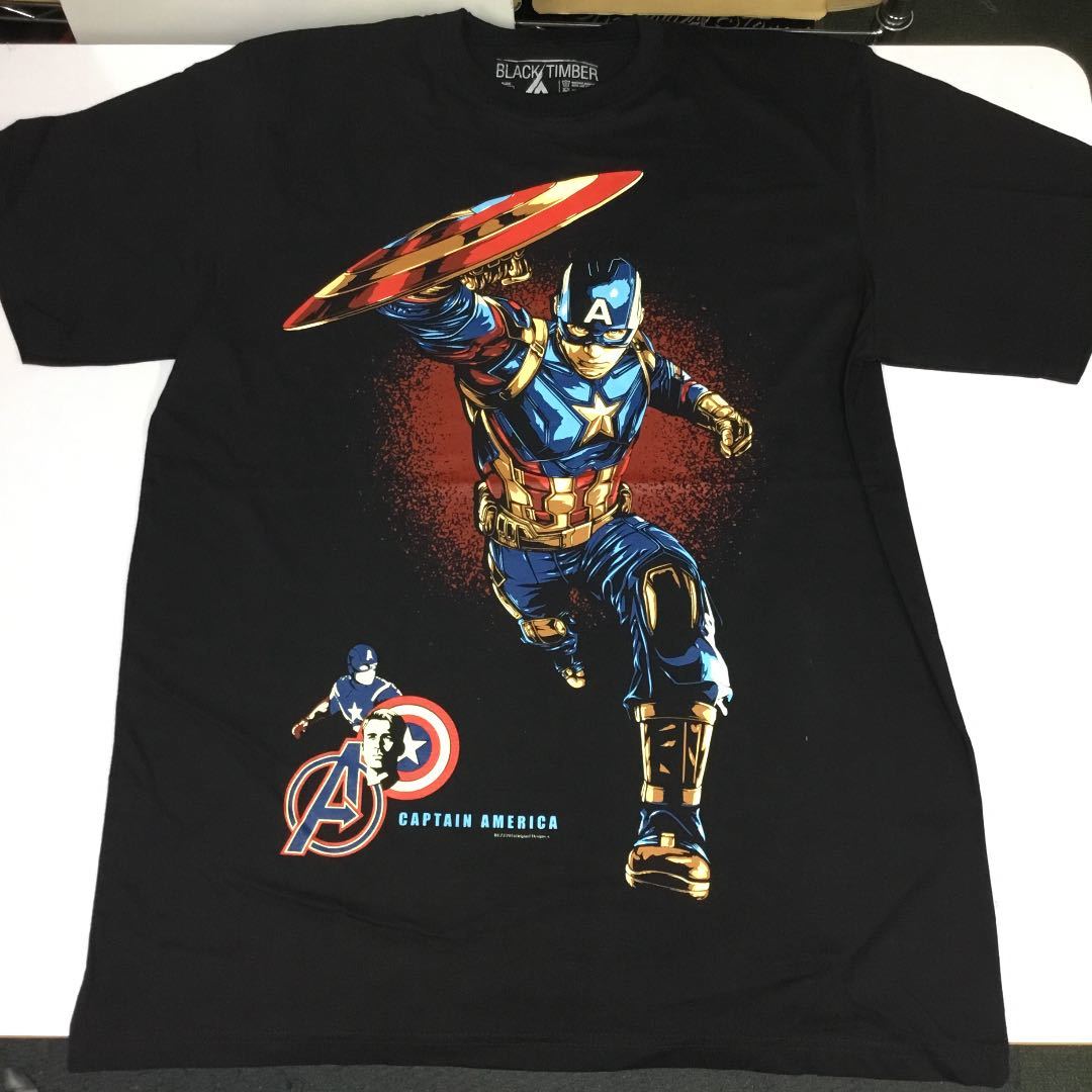 BSCT4♪ デザインTシャツ　XLサイズ　CAPTAIN AMERICA キャプテンアメリカ