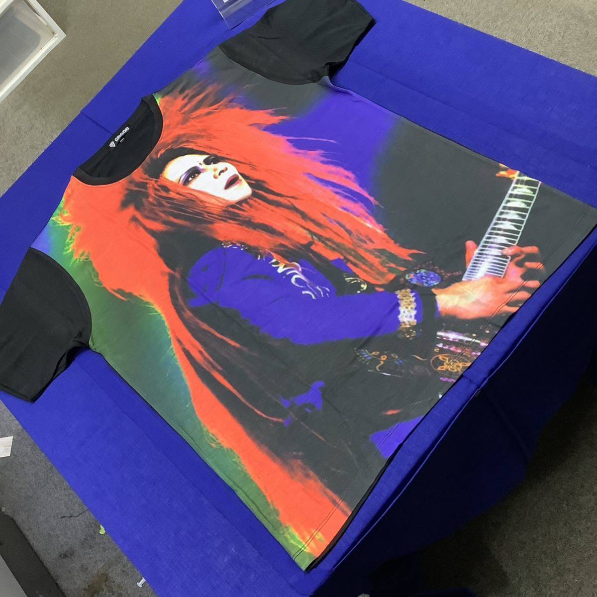 DBR7D2. バンドデザインTシャツ　XXLサイズ　HIDE ④ ヒデ X JAPAN 半袖 黒_画像7