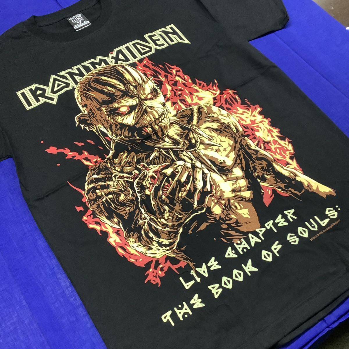 バンドデザインTシャツ　Lサイズ　IRON MAIDEN ⑨ アイアンメイデン　半袖 黒