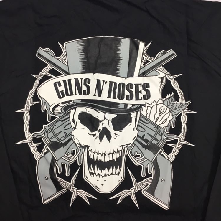 CCD1B♪ 両面プリントバンドデザイン長袖シャツ ガンズアンドローゼズ Sサイズ ② GUNS N’ ROSES_画像4