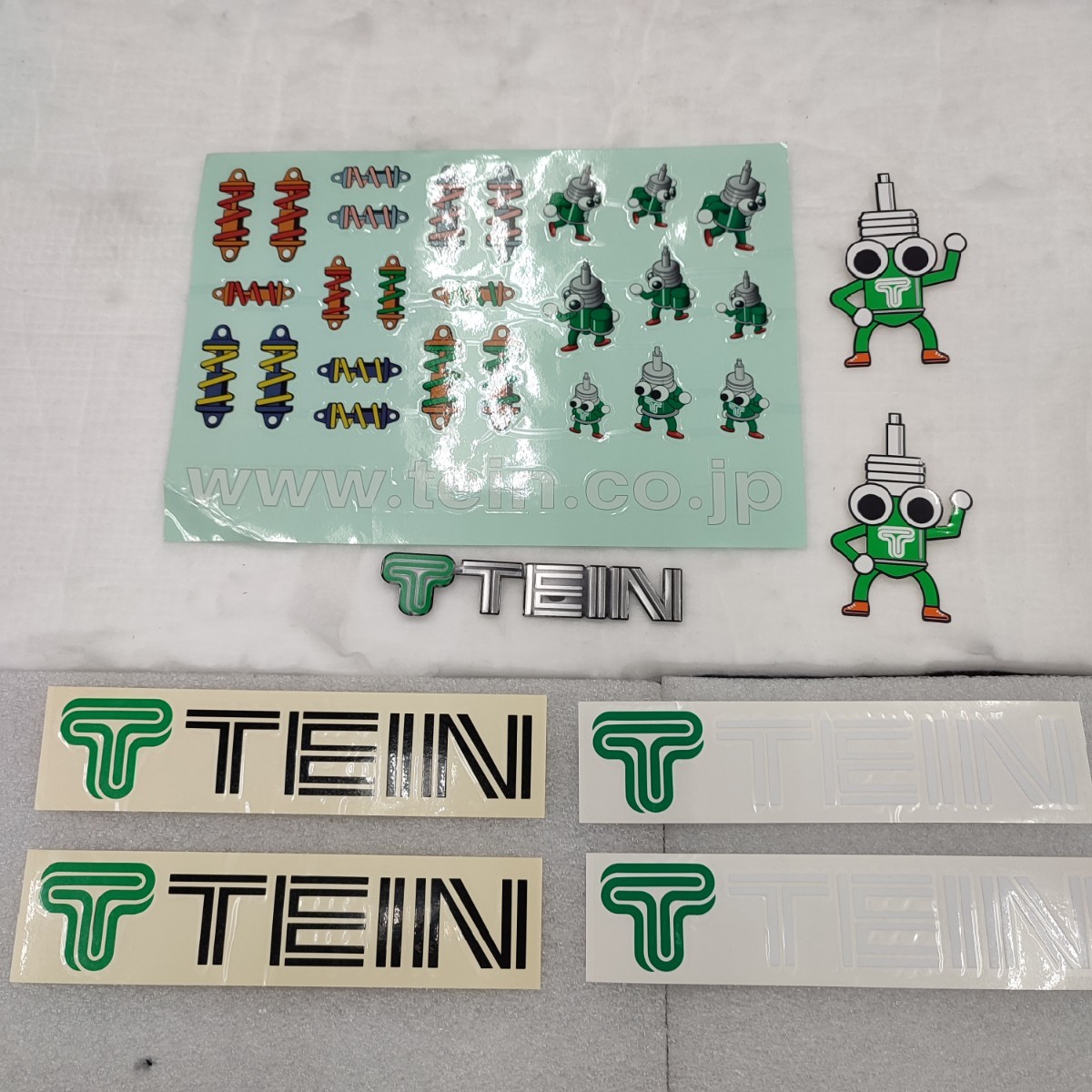 TEIN テイン 正規品 激レア当時物 エンブレム＋ステッカー セット ドリフト 峠 サーキット 走り屋 痛車 JDM USDM スタンス_画像1