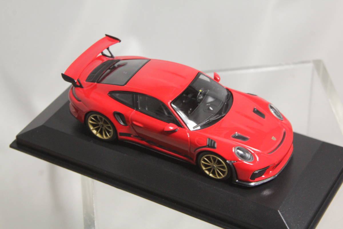 MINICHAMPS 1/43 ポルシェ 911 GT3 RS ( 991.2 ) red / gold wheels 2018_画像4