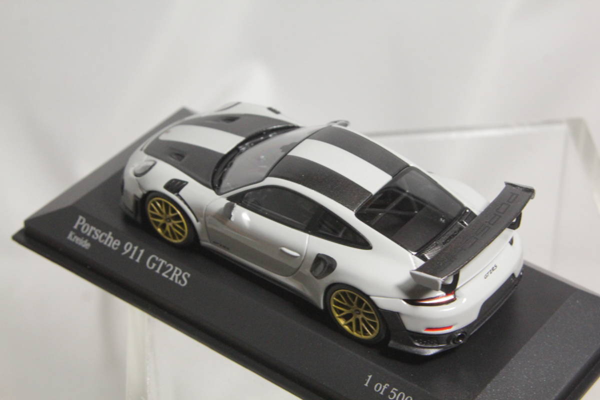 MINICHAMPS 1/43 ポルシェ 911 GT2 RS ( 991.2 ) chalk / gold wheels 2018_画像6