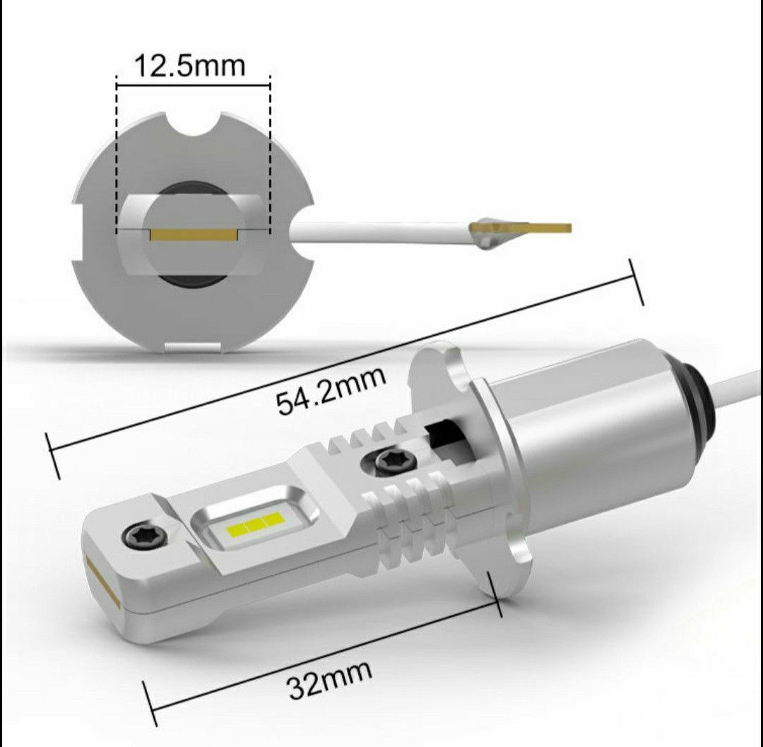 H3 LED フォグランプ 12V 24V 兼用 (10V~60V) 普通車 ～トラック フォグ ホワイト 白