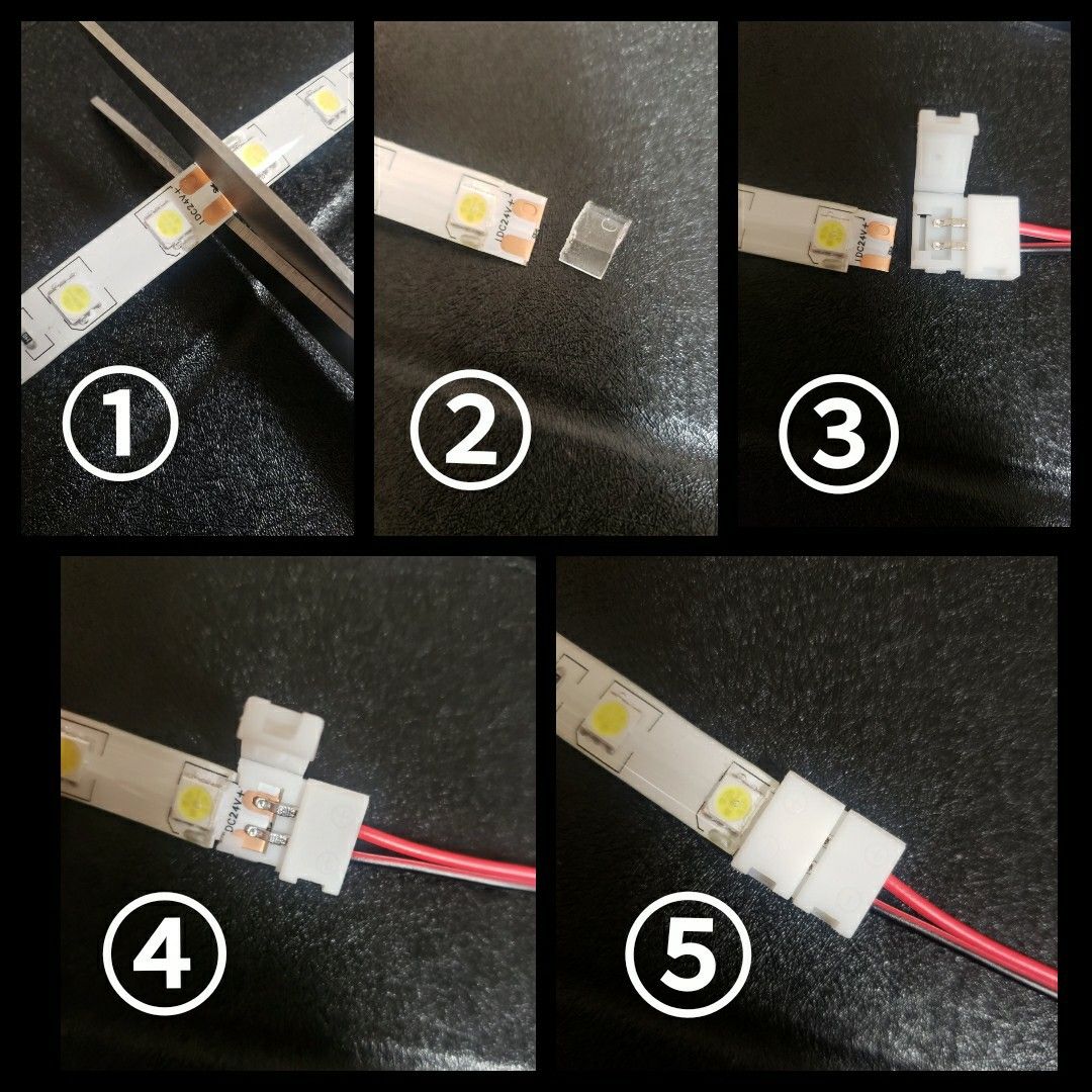 スーパーブライト 正規品 24V LED テープライト 防水 5m×1本 ブルー ワンタッチコネクター 2本付き トラック用品