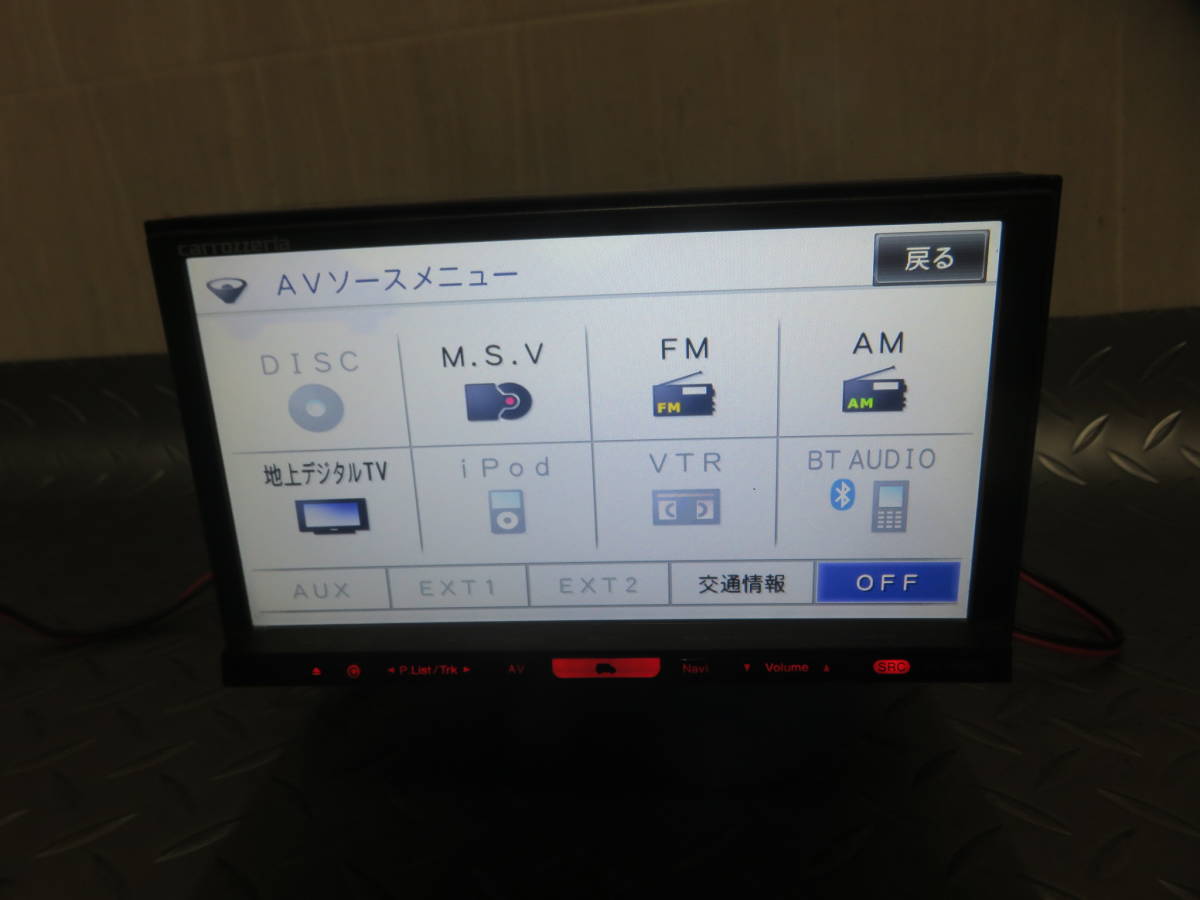 2019年/美品/保証付/W3630/カロッツェリア 人気 HDDナビ 高精細/AVIC-HRZ900/Bluetooth/フルセグ/テレビOK/タッチパネル正常/配線セット_画像6