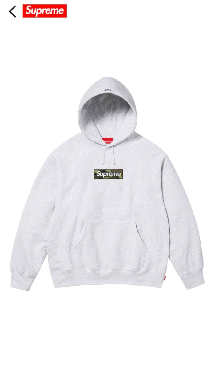 M Supreme Box Logo Hooded Sweatshirt Ash Grey シュプリーム M Supreme Box Logo Hooded Sweatshirt Ash Grey シュプリーム