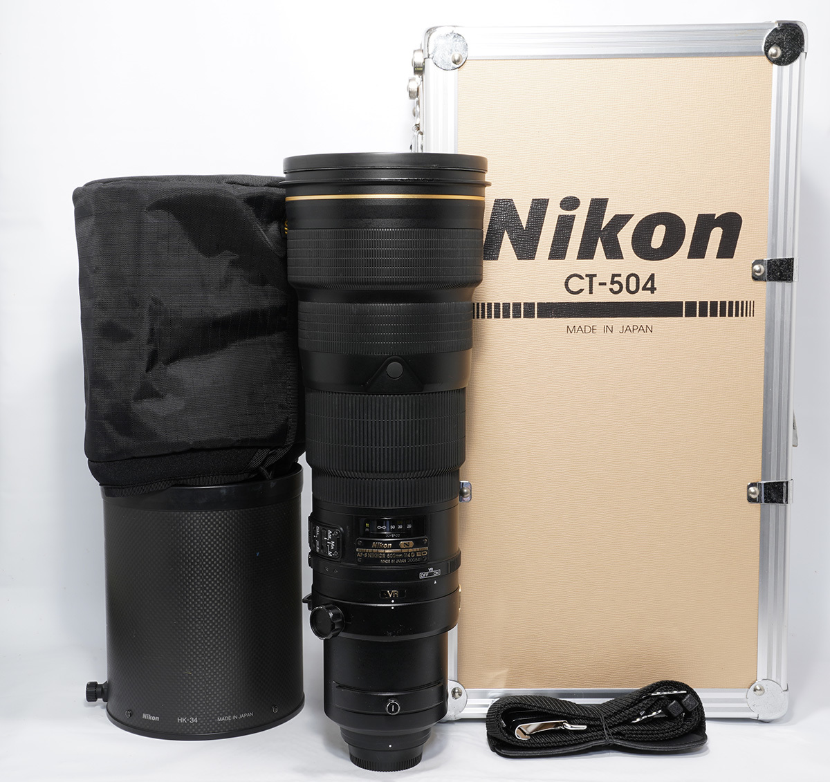 即決 ニコン AF-S NIKKOR 500mm F4G ED VR ケース付き 通常送料無料