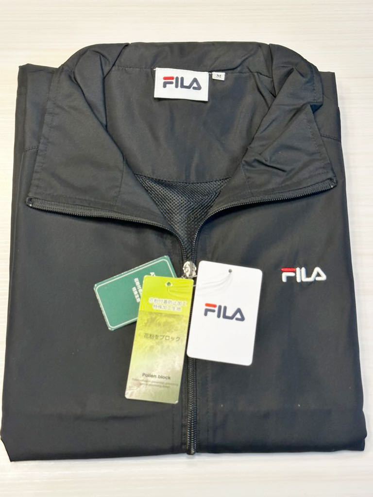 (送料無料)新品未使用品 FILA フィラ 花粉ブロック ノースリーブジャケット☆サイズM 胸囲88〜96身長165〜175☆素材 ポリエステル100%_画像1