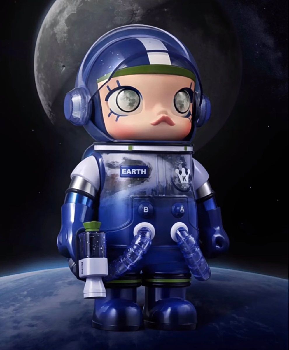 POPMART SPACE MOLLY 400%惑星シリーズ シークレット 地球 POPMART SPACE MOLLY 400%惑星シリーズ シークレット 地球