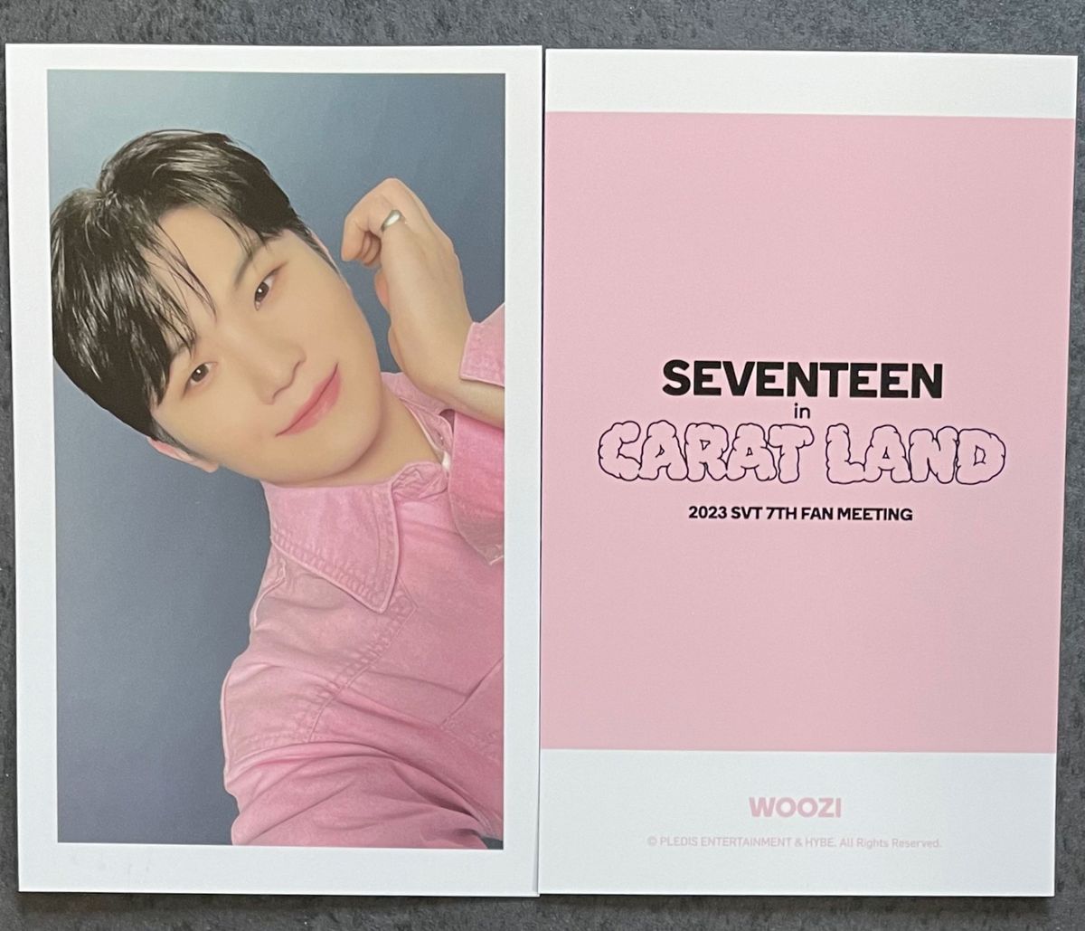 【ウジ】seventeen caratland global 特典 フォトカード トレカ ポラロイド