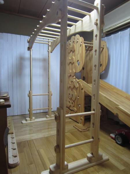 * Monkey f lip 1* new goods * interior ....* hand made * brake e-shon* handmade * hanging *. shide * body power strengthen * child education * wooden playground equipment *