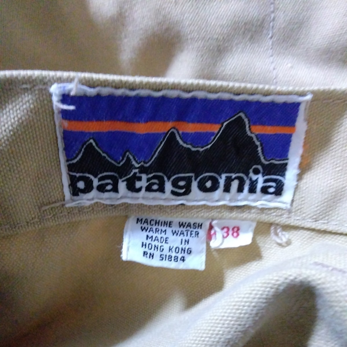 70s 白タグ Patagonia パタゴニア スタンドアップパンツ ベージュ送料無料　ビンテージ　シュイナード