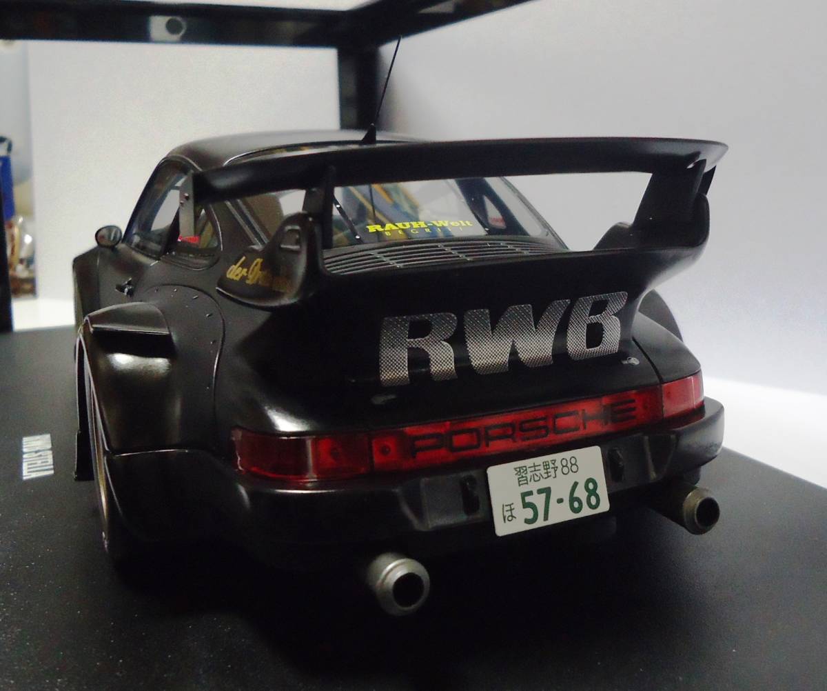 ★中井啓 チェア・フィギュア付★GTスピリット 1/18 RWB Stella 2008 ブラック ポルシェ_画像4