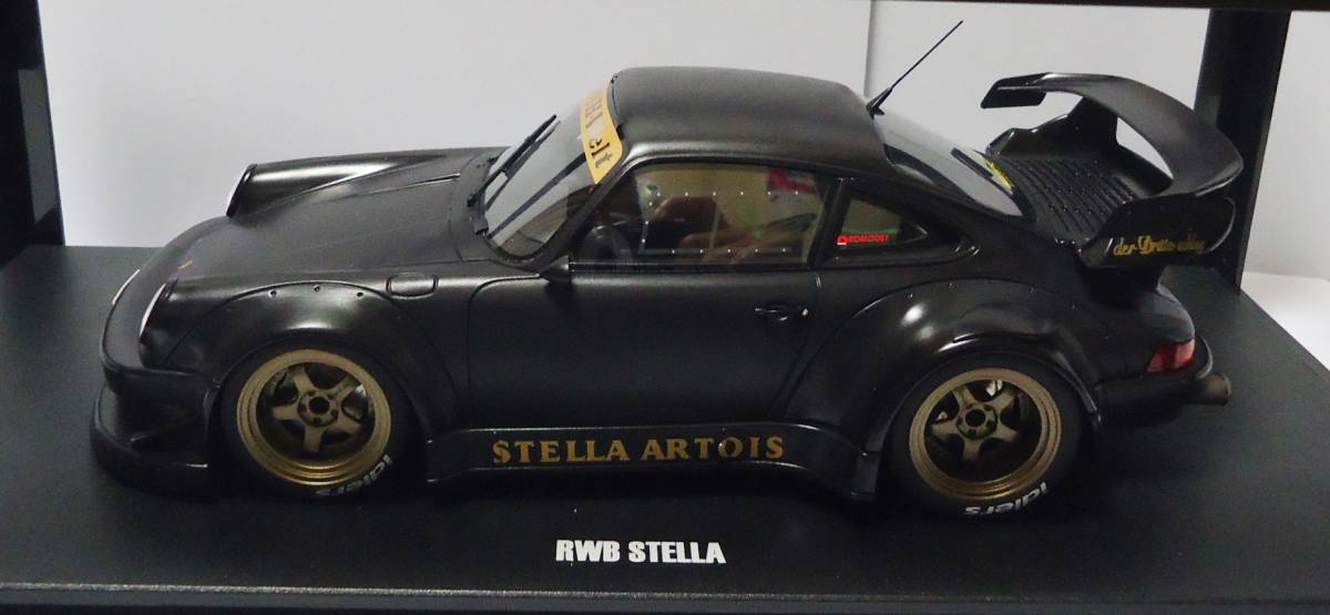 ★中井啓 チェア・フィギュア付★GTスピリット 1/18 RWB Stella 2008 ブラック ポルシェ_画像5