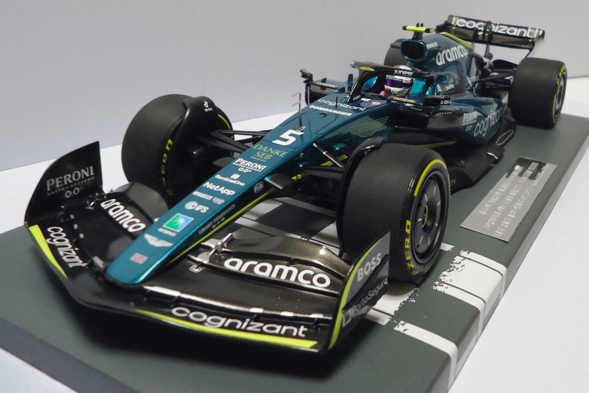 ミニチャンプス 1/18 アストンマーチン アラムコ コグニザント F1チーム AMR22 2022 F1 アブダビGP #5 S.ベッテル ラストレース