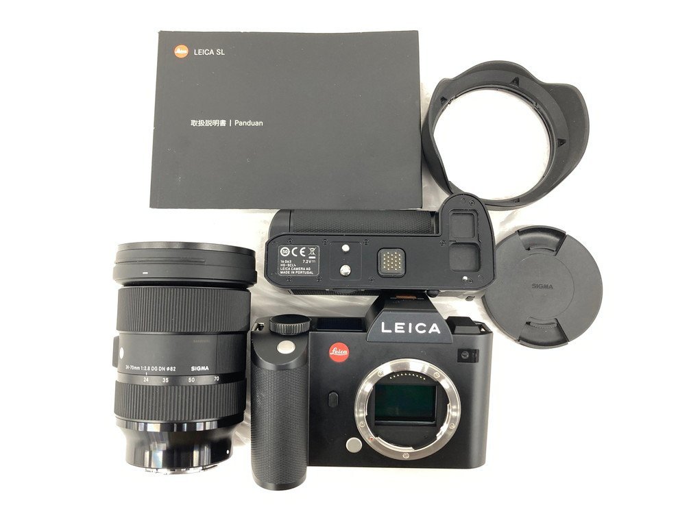 LEICA ライカ SL Typ 601 カメラ 一眼レフ レンズ シグマ 24-70mm 1:2.8 DG DN 説明書付き 通電確認済み【BLAP1033】_画像9
