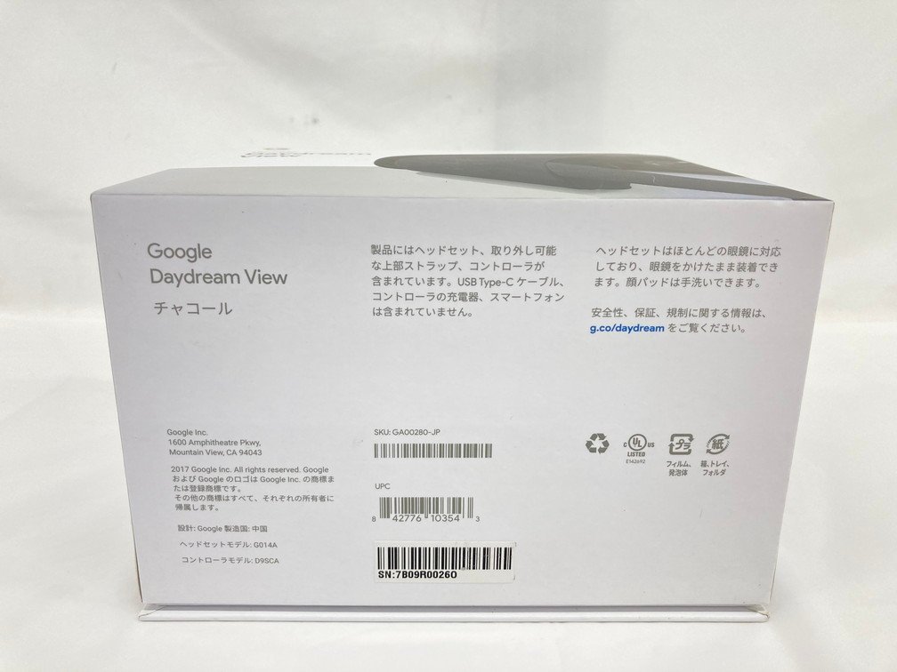 Google Daydream View グーグルデイドリームビュー VR Headset VRヘッドセット 箱付き【BLAS1021】_画像7