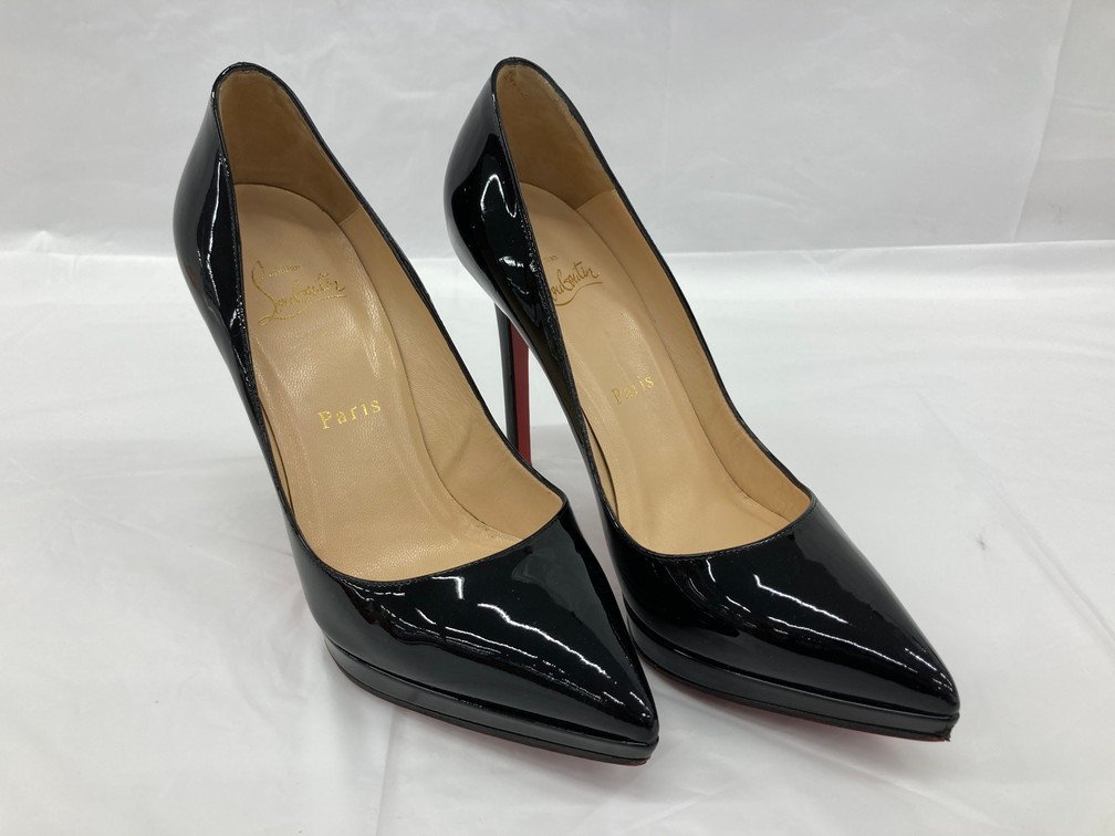 CHRISTIAN LOUBOUTIN クリスチャンルブタン パンプス 黒 表記サイズ37 【BLAW8017】_画像1