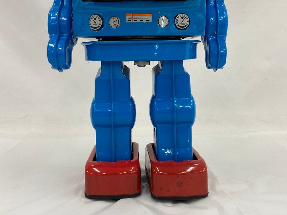 メタルハウス　ブリキ玩具　Start Strider Robot　ブルー　箱入り【BLAYA002】_画像7