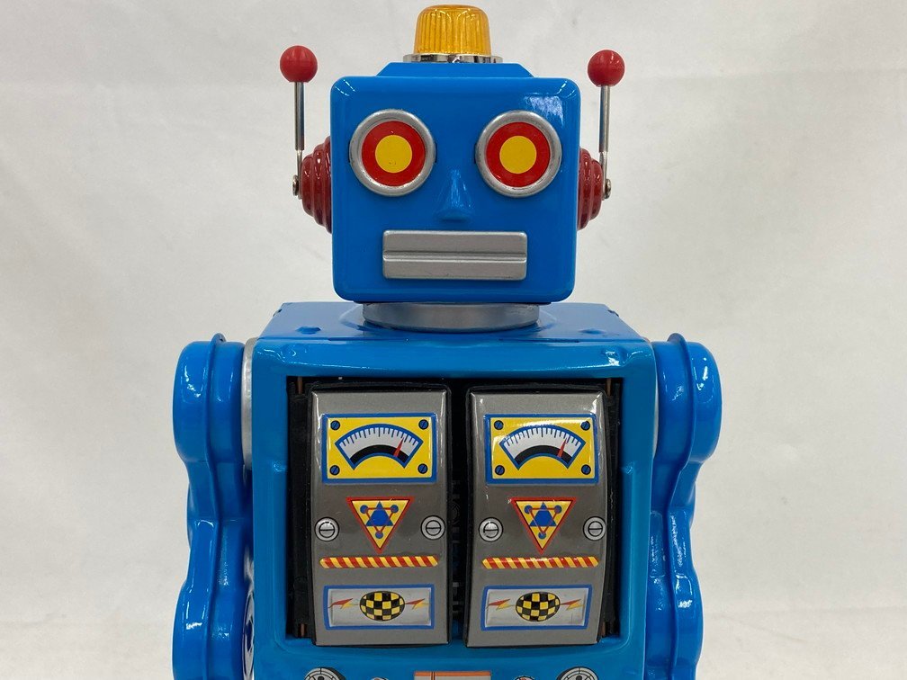 メタルハウス　ブリキ玩具　Start Strider Robot　ブルー　箱入り【BLAYA002】_画像6