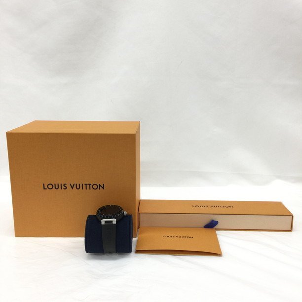 Louis Vuitton ルイヴィトン 腕時計 タンブール QAD0 UL4959 ジャンク品 箱付き 【BJAS7012】_画像1