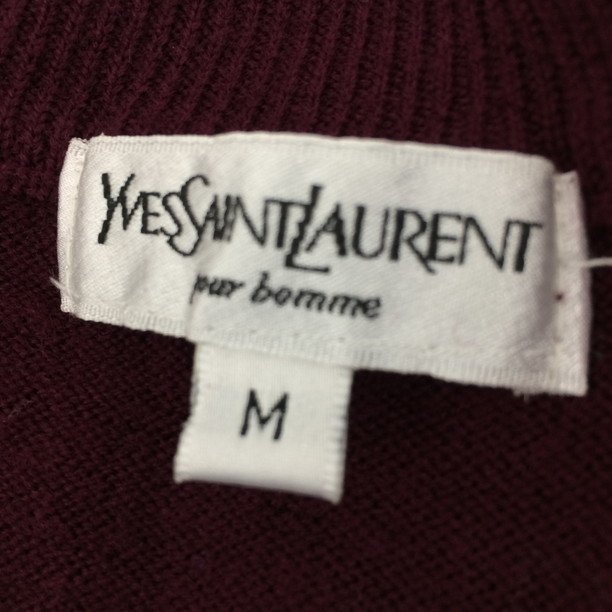 Yves Saint Laurent イヴ・サンローラン ウール セーター Mサイズ【BLAH5052】_画像4