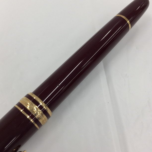 MONTBLANC モンブラン 万年筆 マイスターシュテュック ボルドー 赤 レッド / ペン先4810 14K【BLAW5059】_画像9