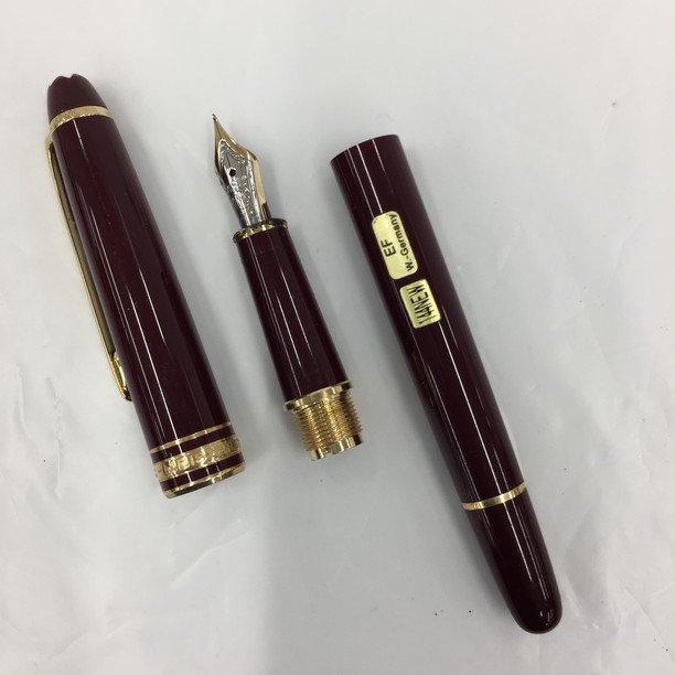 MONTBLANC モンブラン 万年筆 マイスターシュテュック ボルドー 赤 レッド / ペン先4810 14K【BLAW5059】_画像7