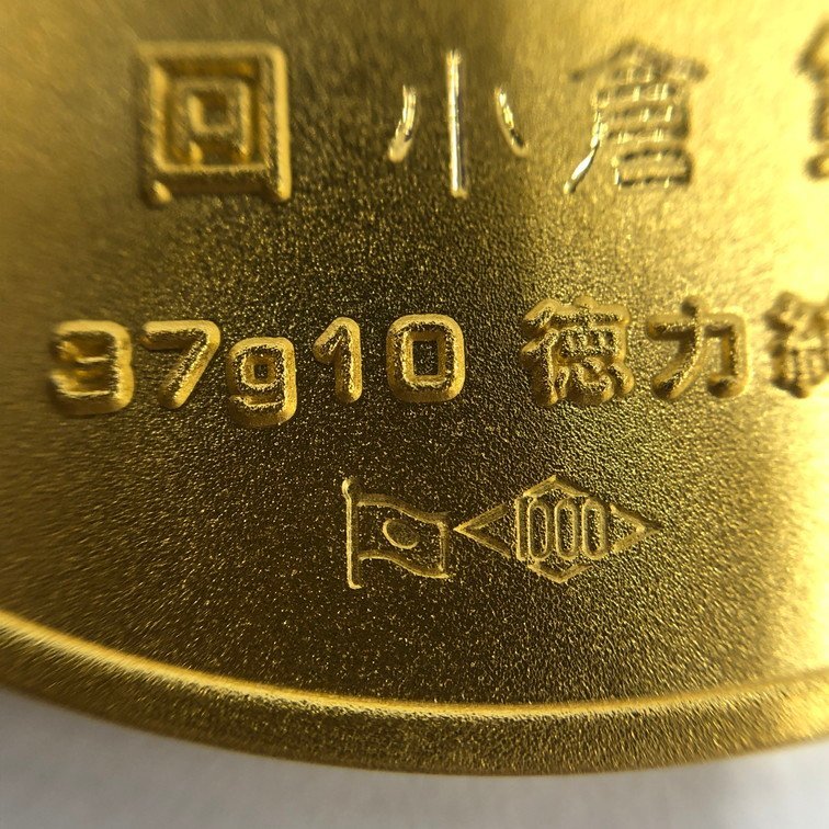 K24　純金メダル　JRA　優勝記念　1000刻印　総重量37.2g【BKBC6050】_画像5