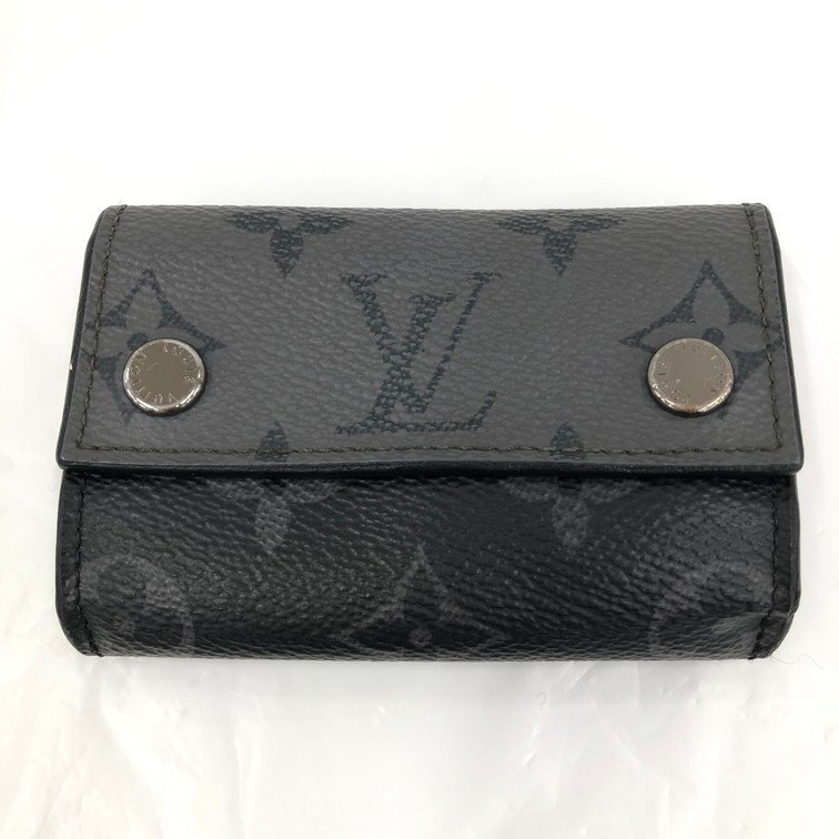 Louis Vuitton ルイヴィトン モノグラムエクリプス ディスカバリー・コンパクトウォレット M45417 イニシャル入り【BKAQ3038】_画像1