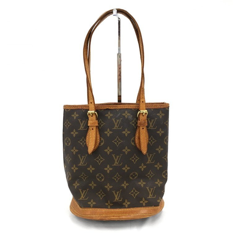 LOUIS VUITTON　ルイヴィトン　モノグラム　プチバケットPM　ポーチ付き　M42238/VI0929　ショルダーバッグ【BLAB3025】_画像1