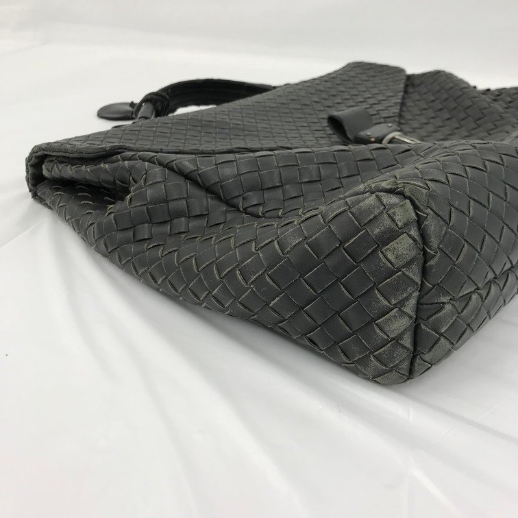 BOTTEGA VENETA ボッテガヴェネタ ビジネスバッグ 黒 イントレチャート 【BLAF3084】_画像4