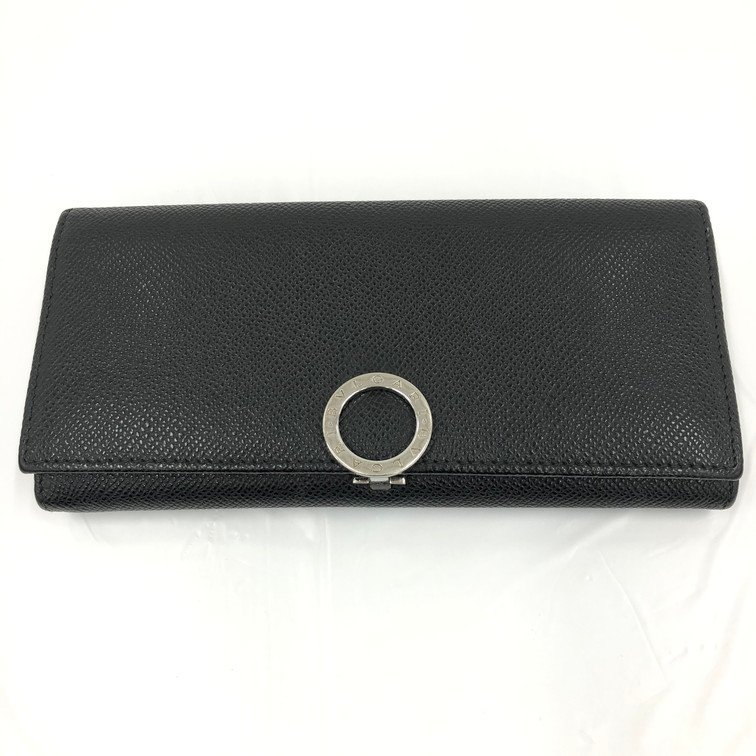 BVLGARI ブルガリ レザー 二つ折り 長財布 AG.D19.35939【BLAL3012】_画像1