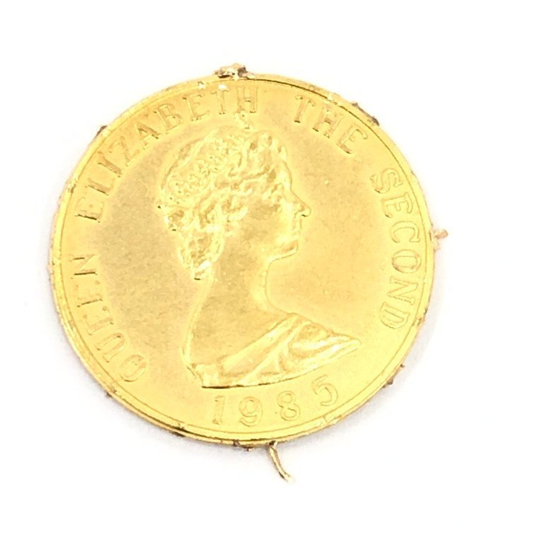 K18　金メダル　リバティ　クイーンエリザベス2世　総重量2.4g【BLAM6095】_画像2