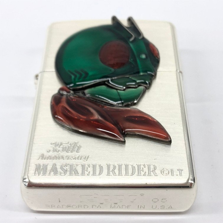 Zippo ジッポー ライター 仮面ライダー 35周年記念 MASKED RIDER 箱付き【BLAN0037】_画像8