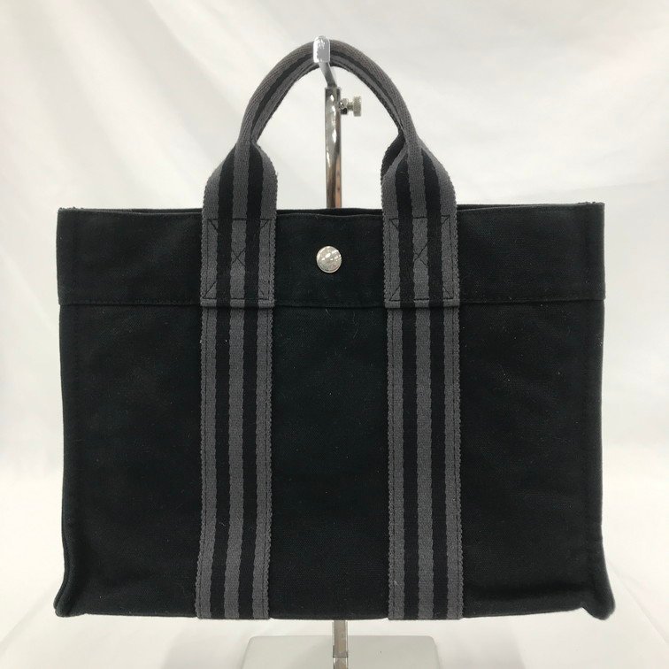 HERMES　エルメス　フールトゥ　トート　ハンドバッグ　黒【BLAT5005】_画像2