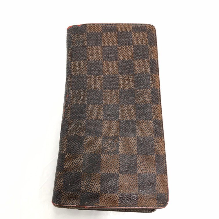 LOUIS VUITTON ルイ・ヴィトン ダミエ ポルトフォイユ・ブラザ N60017 TS2141 　【BLAX6019】_画像1