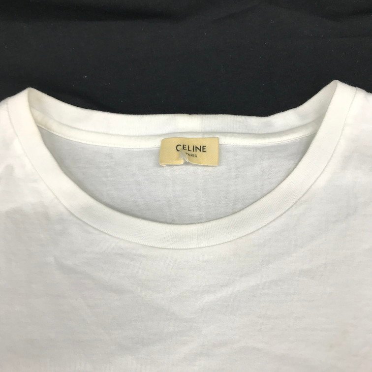 CELINE セリーヌ 半袖Tシャツ XL【BLBA5007】_画像4