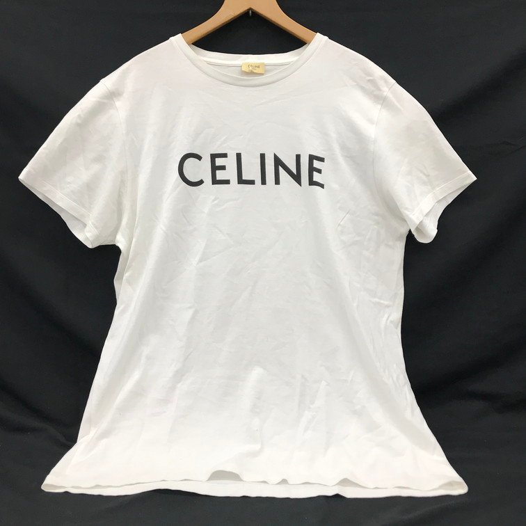 CELINE セリーヌ 半袖Tシャツ XL【BLBA5007】_画像1