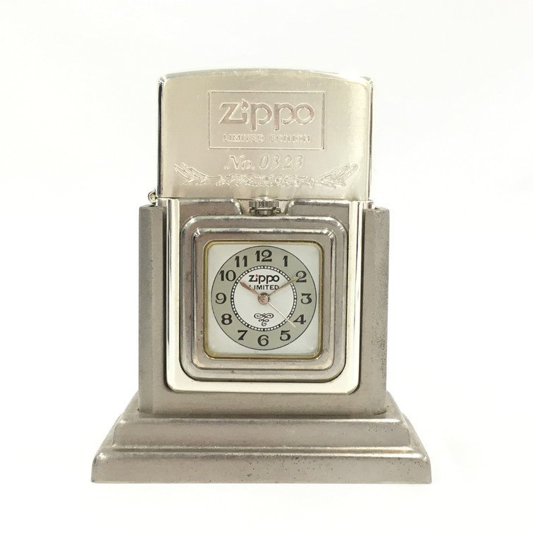 Zippo ジッポー 限定品 時計付き ライター ディスプレースタンド/箱付き【BLAZ3085】