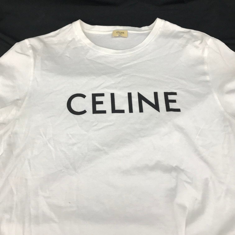CELINE セリーヌ 半袖Tシャツ XL【BLBA5007】_画像3