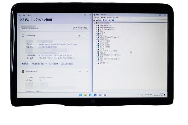【爆速 Quad Core i7/メモリ8GB/新品SSD搭載】Windows11 ｖ23H2【HP Pavilion G6 2013TU】Webカメラ/USB3.0/B_738_画像3