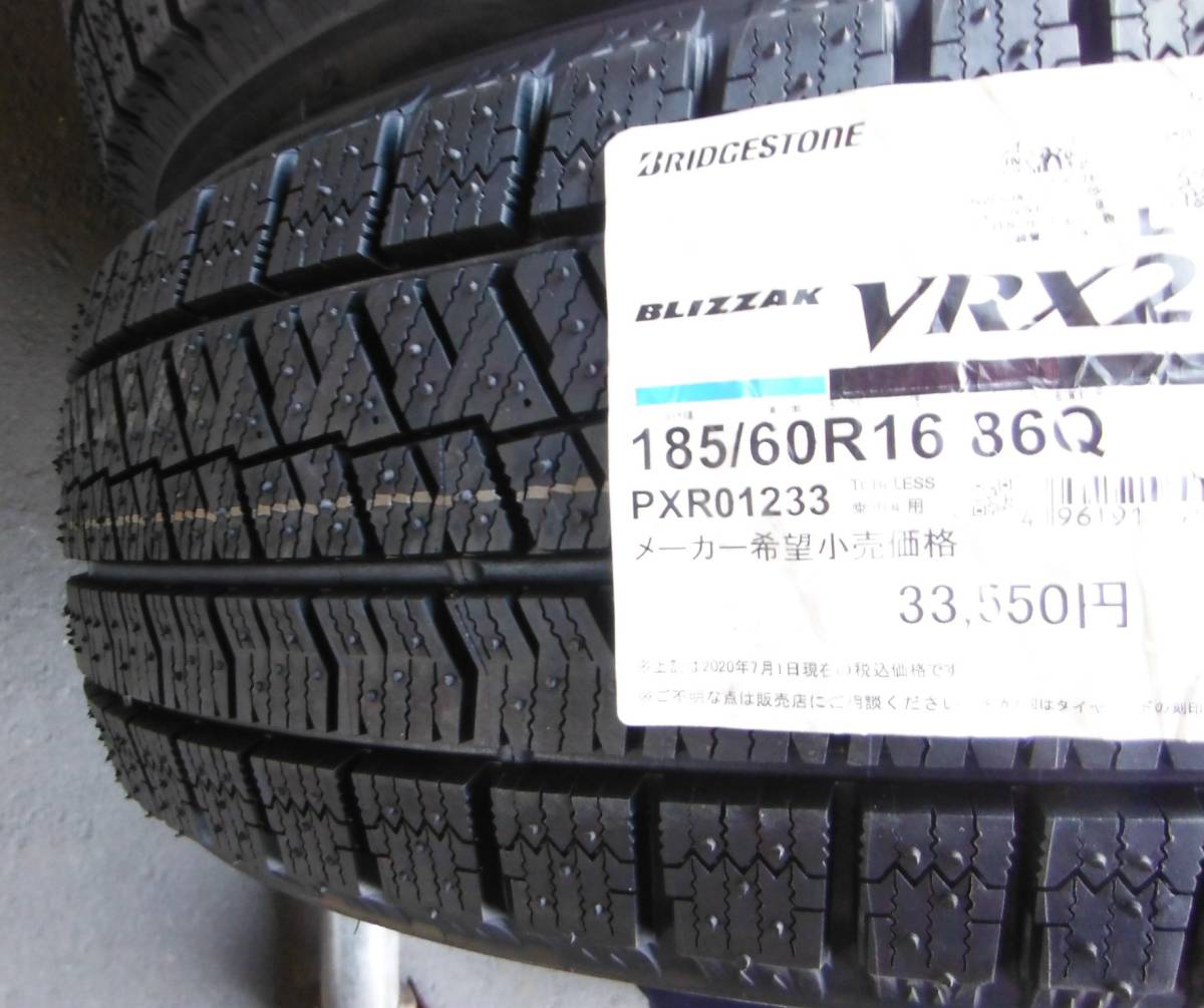 NP1494 [ including carriage Y42,400] 4ps.@SET new goods 185/60R16 VRX2 studdless tires liquidation special price Bridgestone Blizzak BLIZZAK