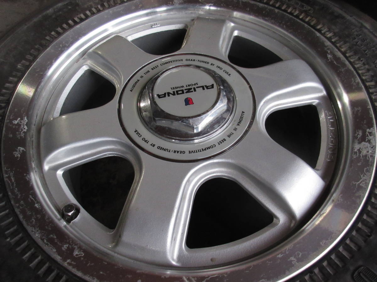 HS552 送料無料! 4本SET価格! バリ溝スパイク 175SR14 ブリヂストン POTENZA RE39R ワインカップ フルピン 14×6JJ PCD114.3 5穴 175-14_画像4