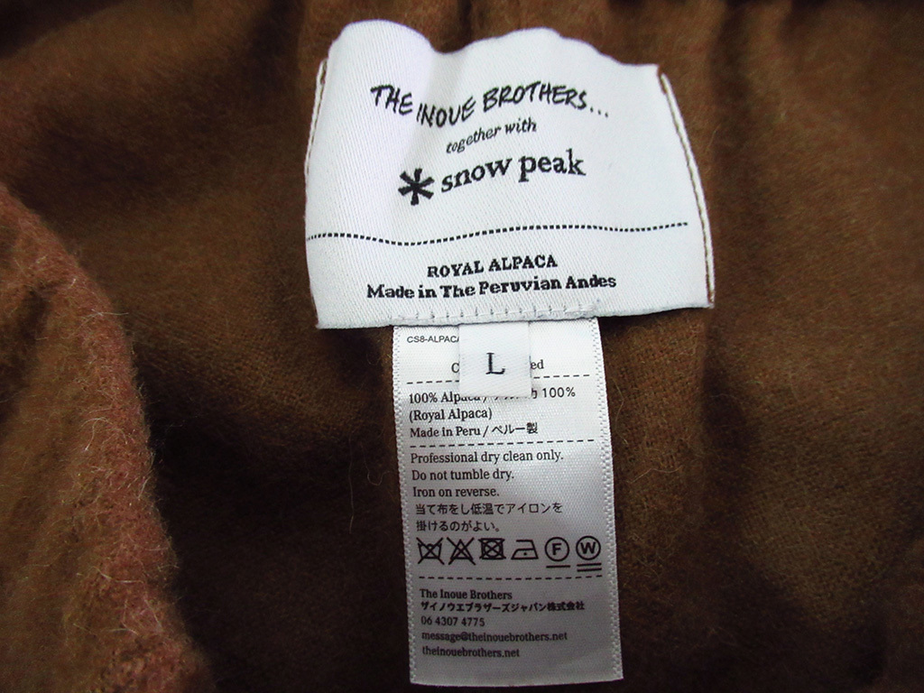 THE INOUE BROTHERS / Snow Peak Royal Alpaca Pyjamas Shirt / TIB-SH-20AU001 イノウエブラザース スノーピーク アルパカ パジャマシャツ_画像9