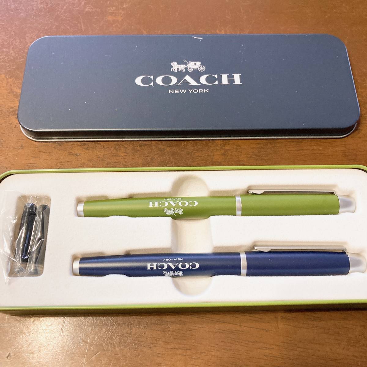 COACH 万年筆＆ボールペン セット 未開封新品_画像1